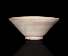 画像をギャラリービューアに読み込む, 三藤るい 粉引唐津茶碗  銘「沙羅」
