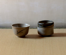 画像をギャラリービューアに読み込む, 安永頼山 黒刷毛目茶盌
