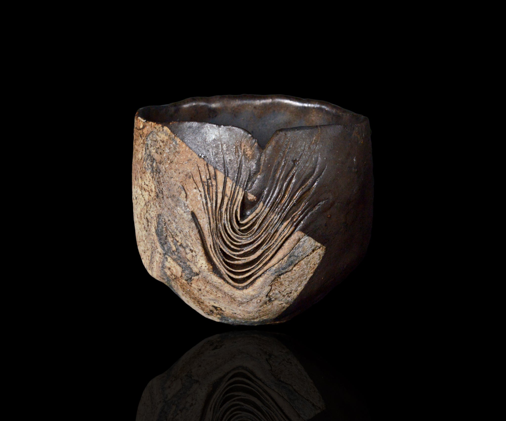 泉田 之也 (IZUMITA Yukiya) 積層ぐい呑 酒器 盃 ☆未使用品☆