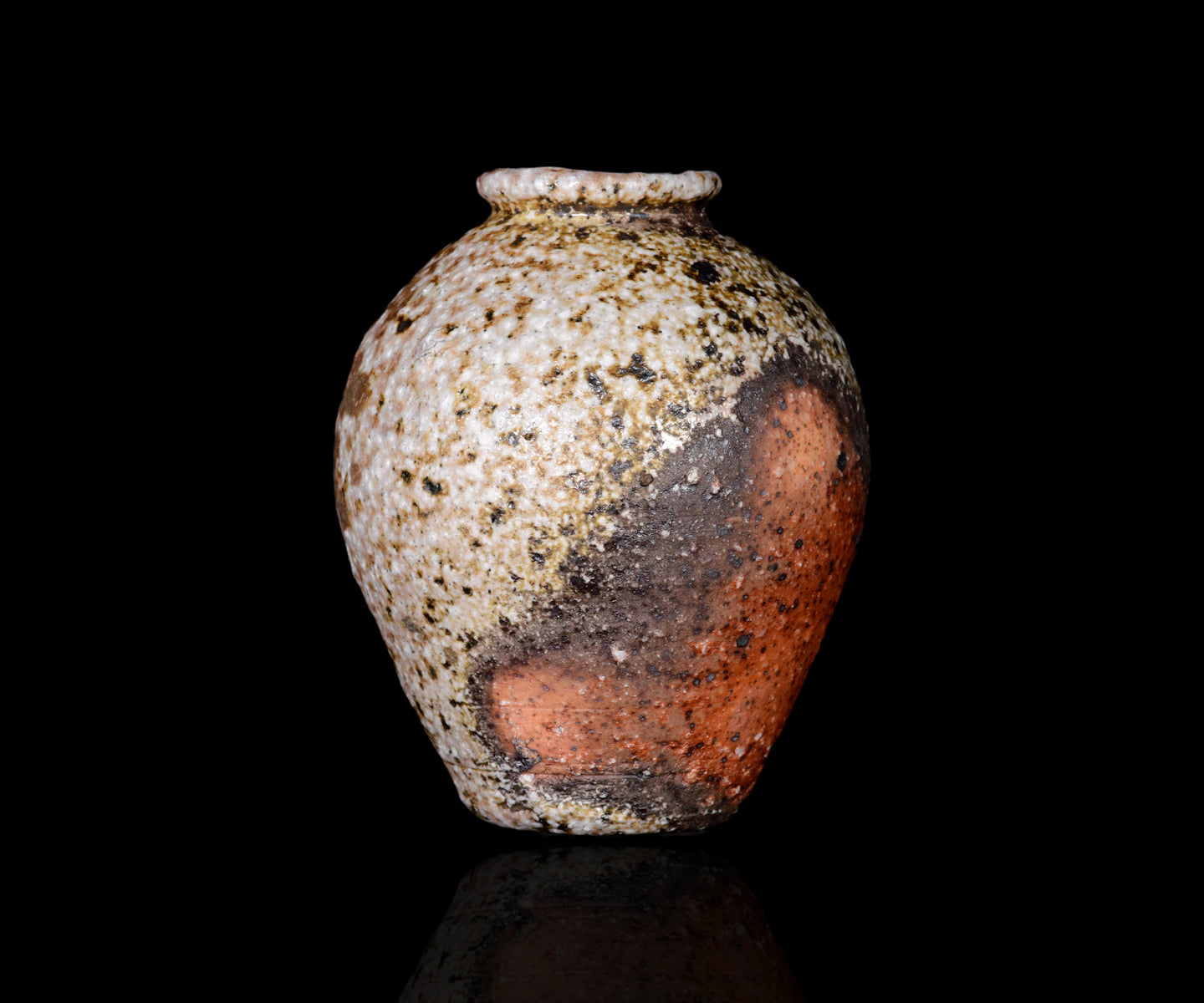 六古窯 壷 高21cm 自然釉(RC973) 竹下鹿丸 自然釉壺 – 窯と土～Kama-to-tsuchi～
