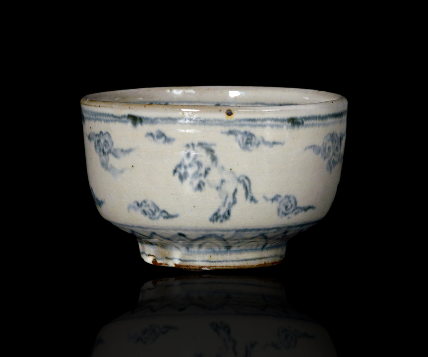 藤田佳三 安南染付馬絵茶盌 – 窯と土~Kama-to-tsuchi~ 藤田佳三 安南染付馬絵茶盌 – 窯と土~Kama-to-tsuchi~