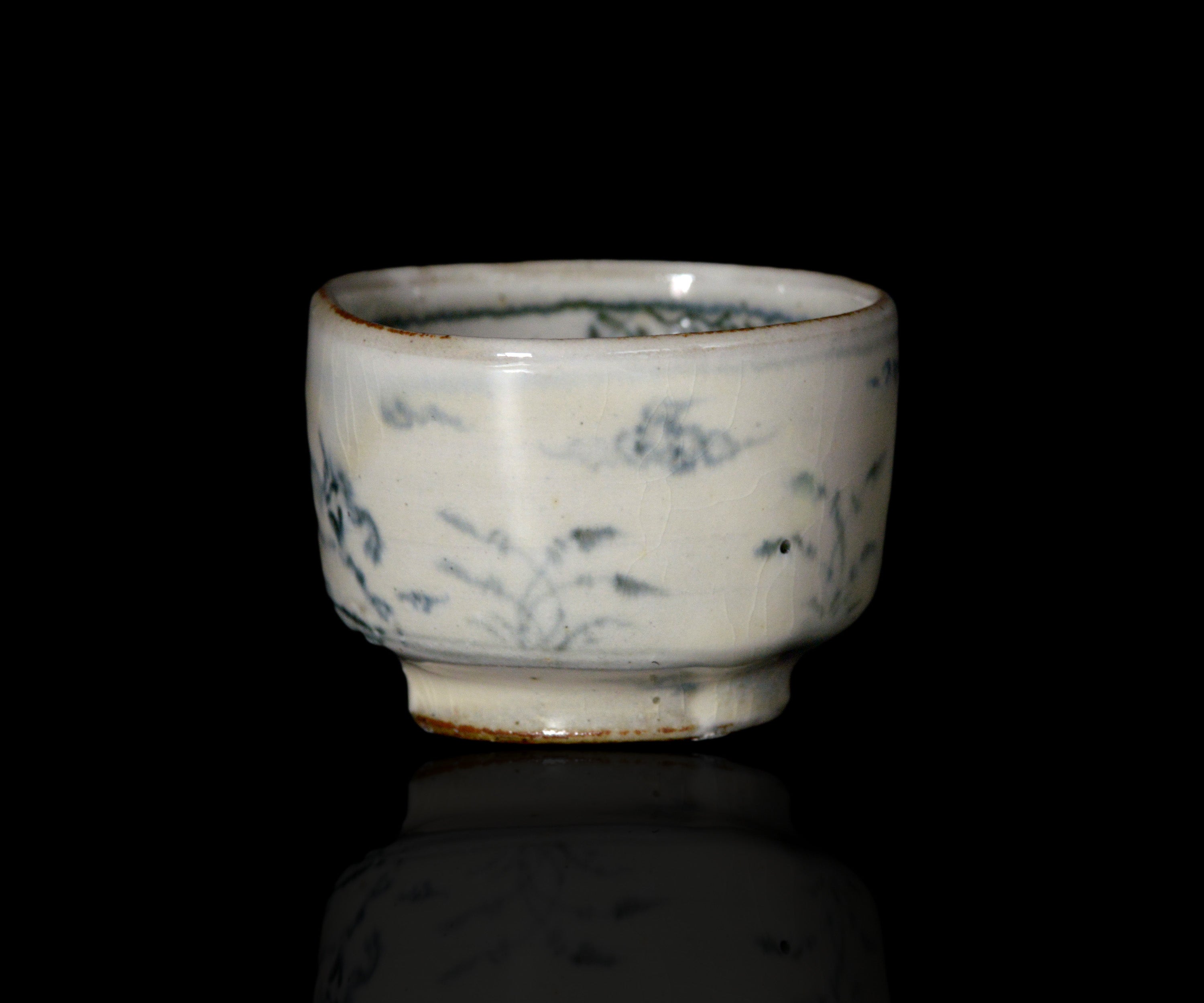 藤田佳三氏作 安南染付け鉢 藤田佳三 安南染付馬絵酒呑 – 窯と土～Kama-to-tsuchi～