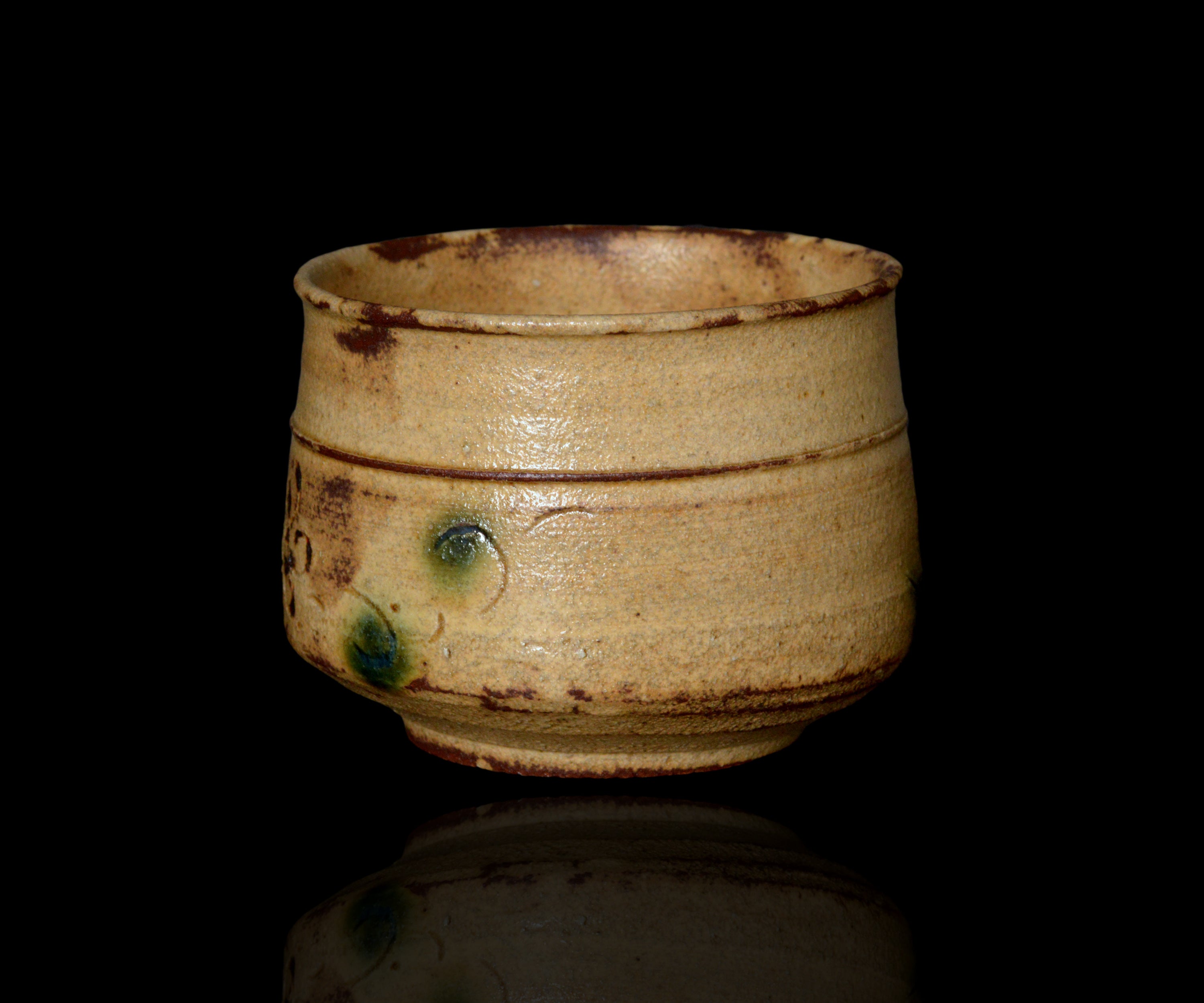 松村遷 本沼手黄瀬戸胴紐茶盌 – 窯と土～Kama-to-tsuchi～