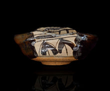 Load image into Gallery viewer, Mitsutosa black Oribe tea bowl

