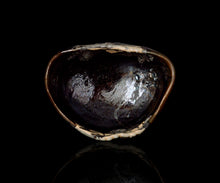 Load image into Gallery viewer, Mitsutosa black Oribe tea bowl
