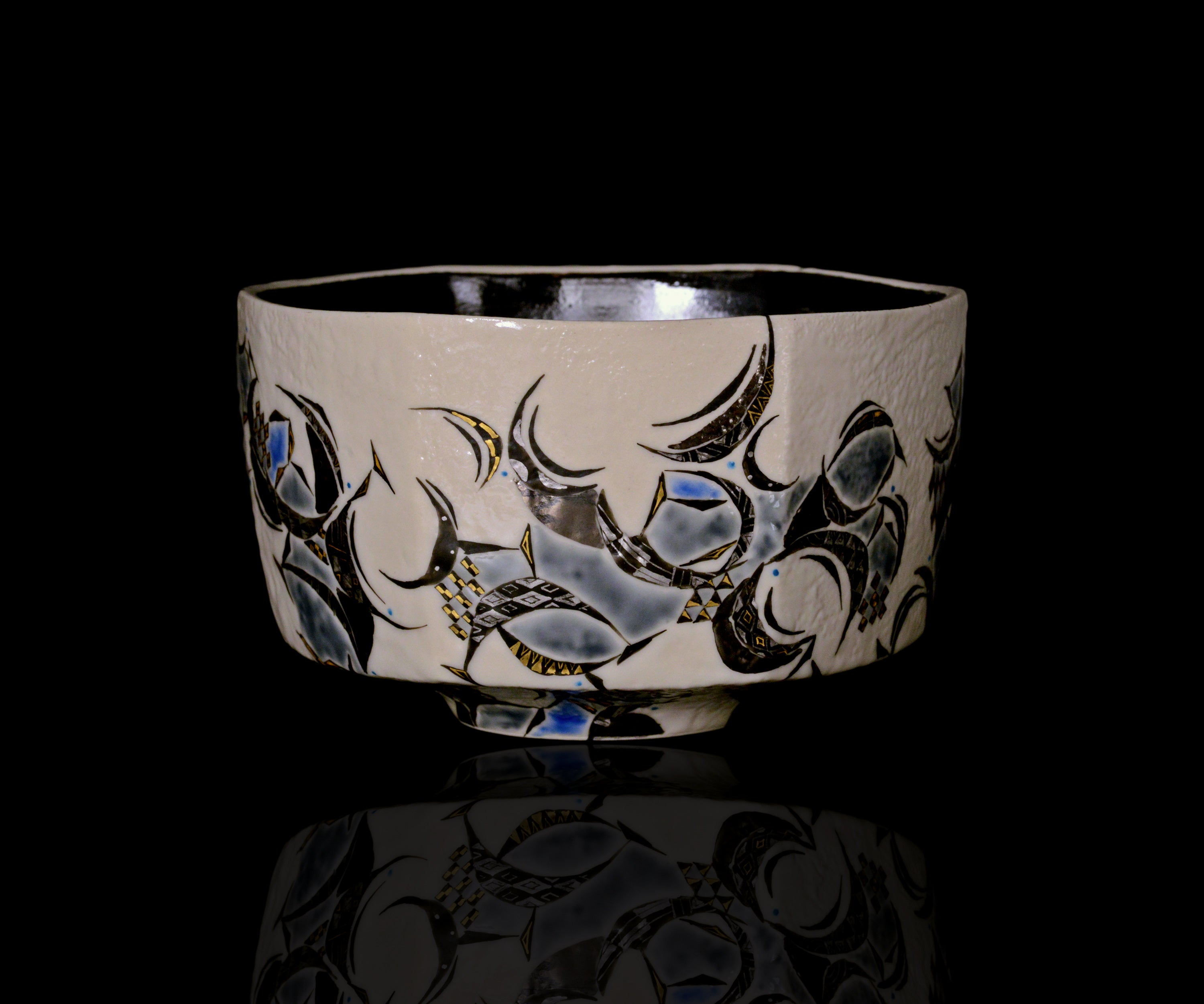 田中 光泉 銀彩彫金