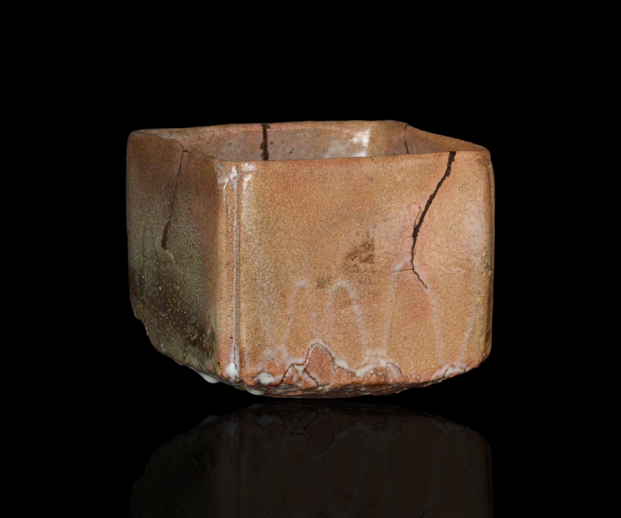 川瀬隆一郎 崎陽高麗 四方盌 銘「陸奥守」 – 窯と土～Kama-to-tsuchi～