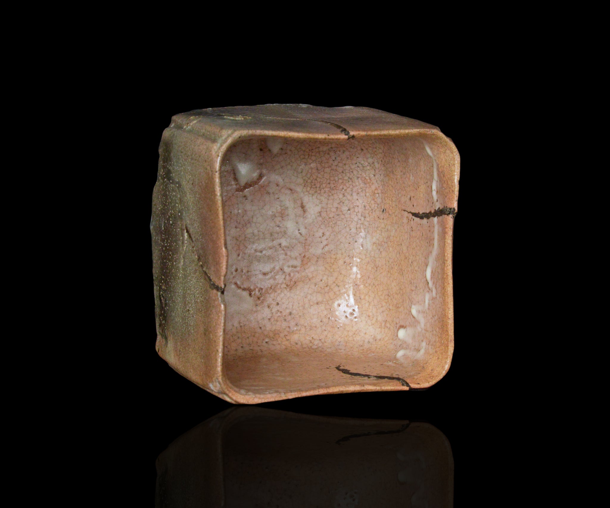 川瀬隆一郎 崎陽高麗 四方盌 銘「陸奥守」 – 窯と土～Kama-to-tsuchi～