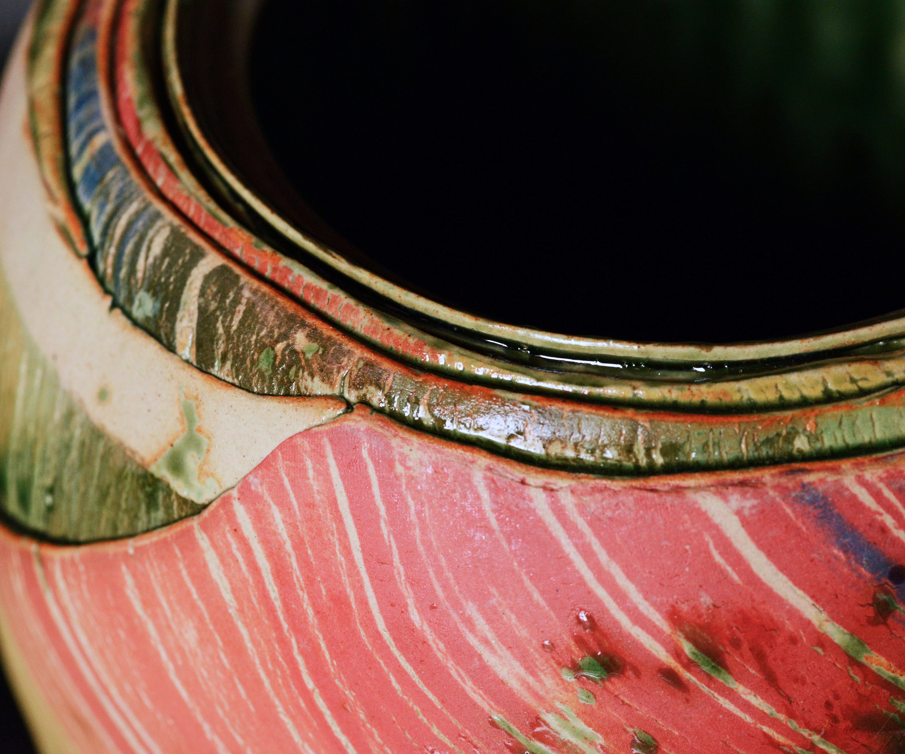 『アーグネスフス』水指　茶道具　アグネスフス共箱共布栞略歴 アーグネスフス 七彩水指 しぶき – 窯と土～Kama-to-tsuchi～