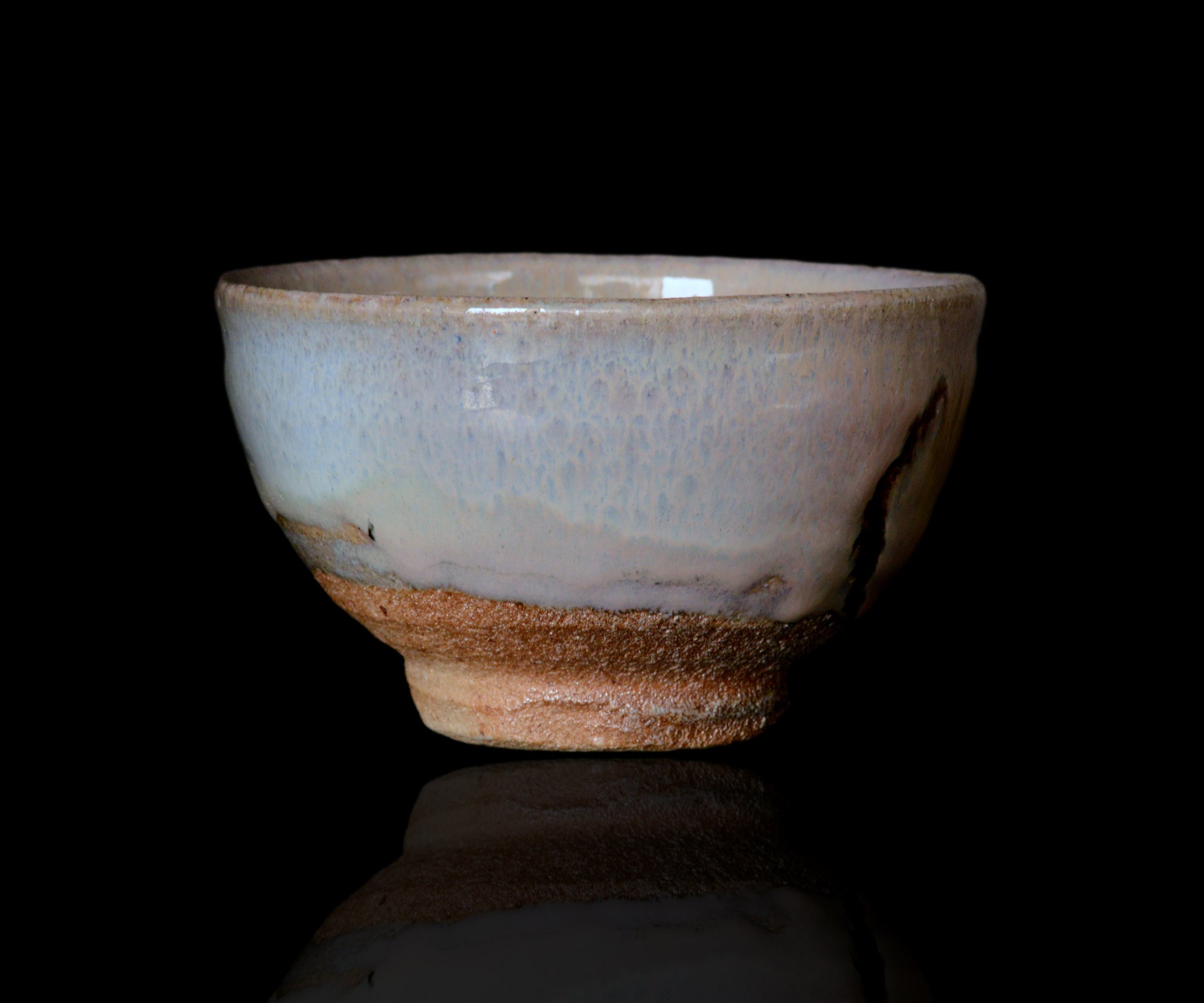 岡本作礼 絵斑唐津茶盌 – 窯と土～Kama-to-tsuchi～