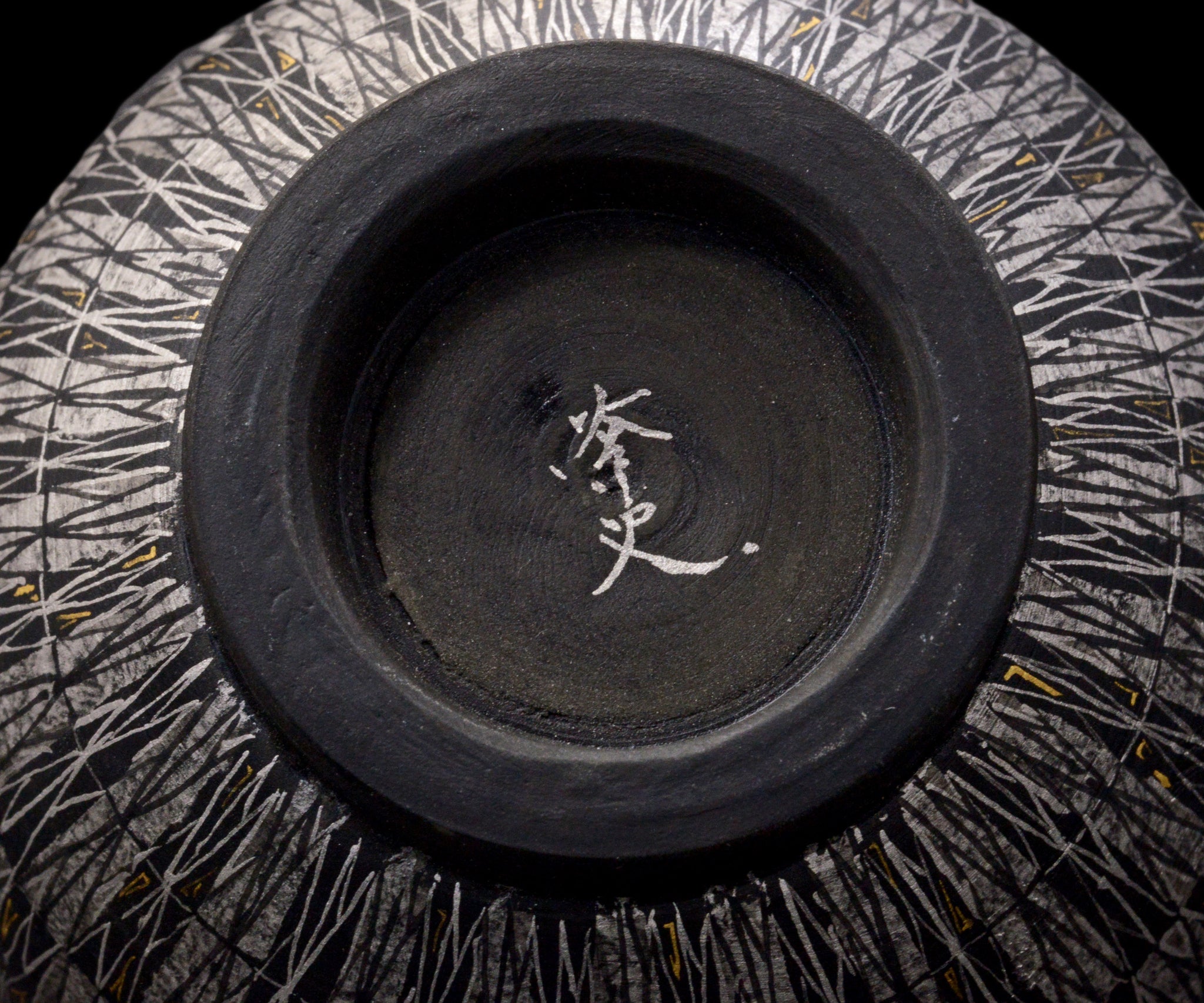 Tada Patterns Yukifumi Tada Geometric pattern platinum teacup – 窯と土~Kama-to-tsuchi~
