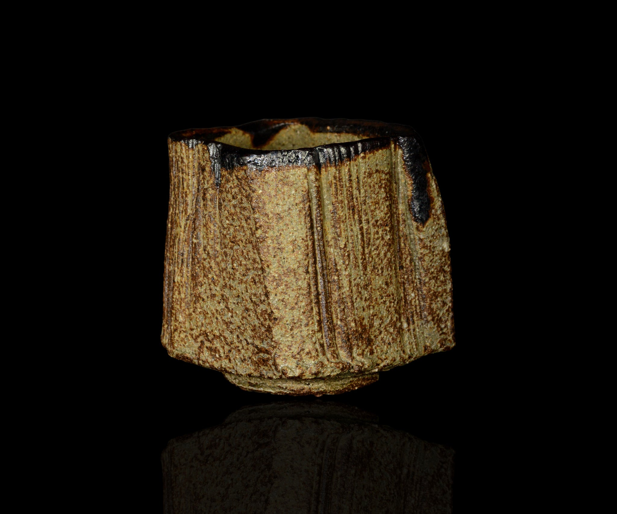 松風山窯　伊羅保茶碗 松風山窯 伊羅保茶碗