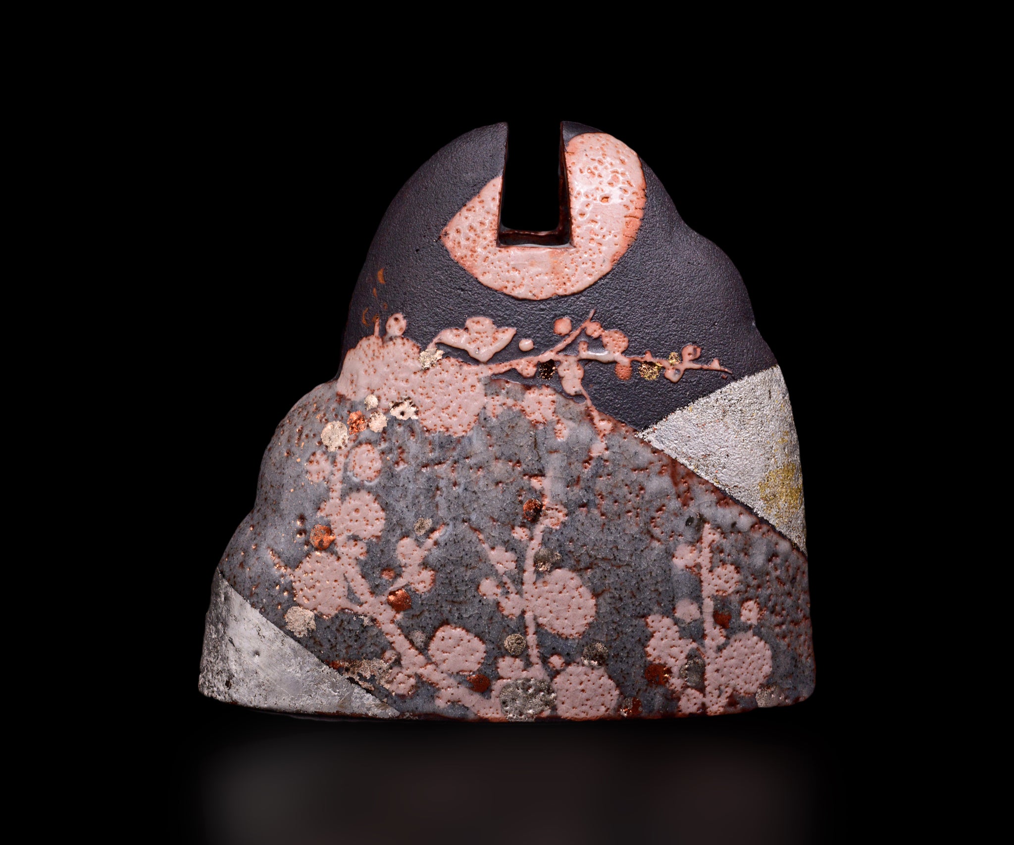 若尾利貞 鼡志野花器 – 窯と土～Kama-to-tsuchi～