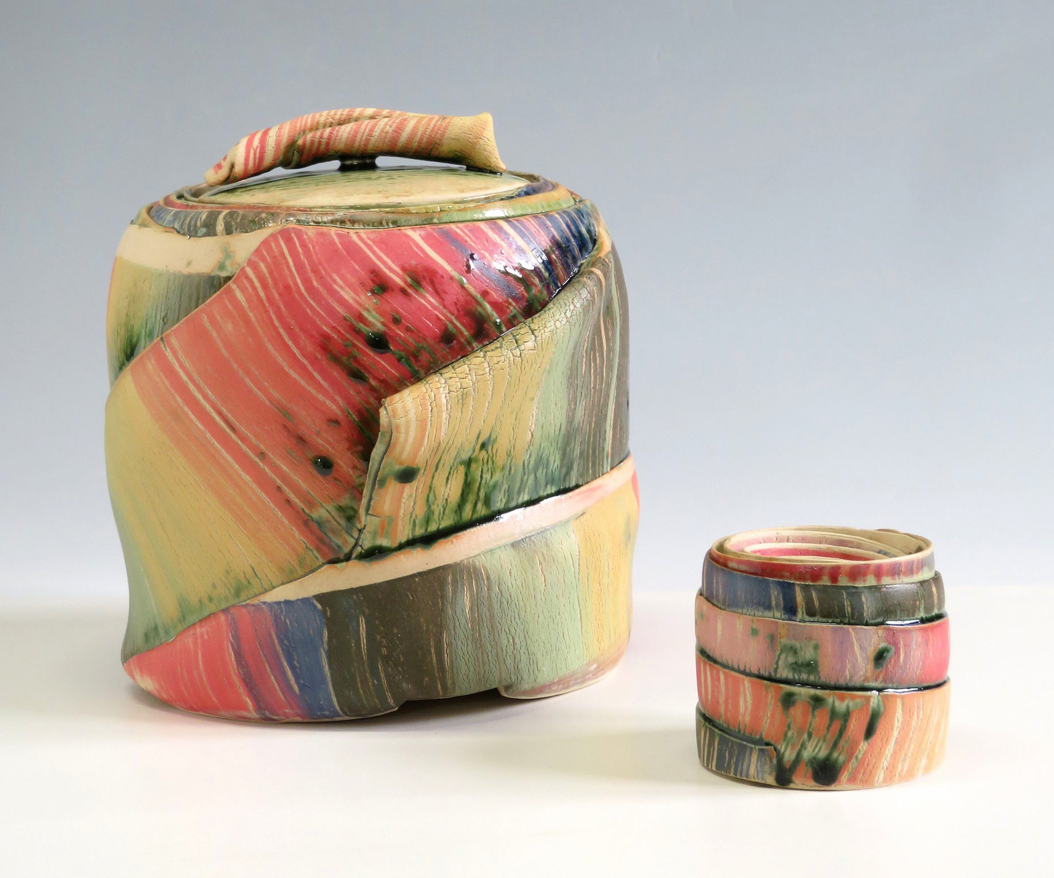 アーグネスフス 七彩水指 しぶき – 窯と土～Kama-to-tsuchi～