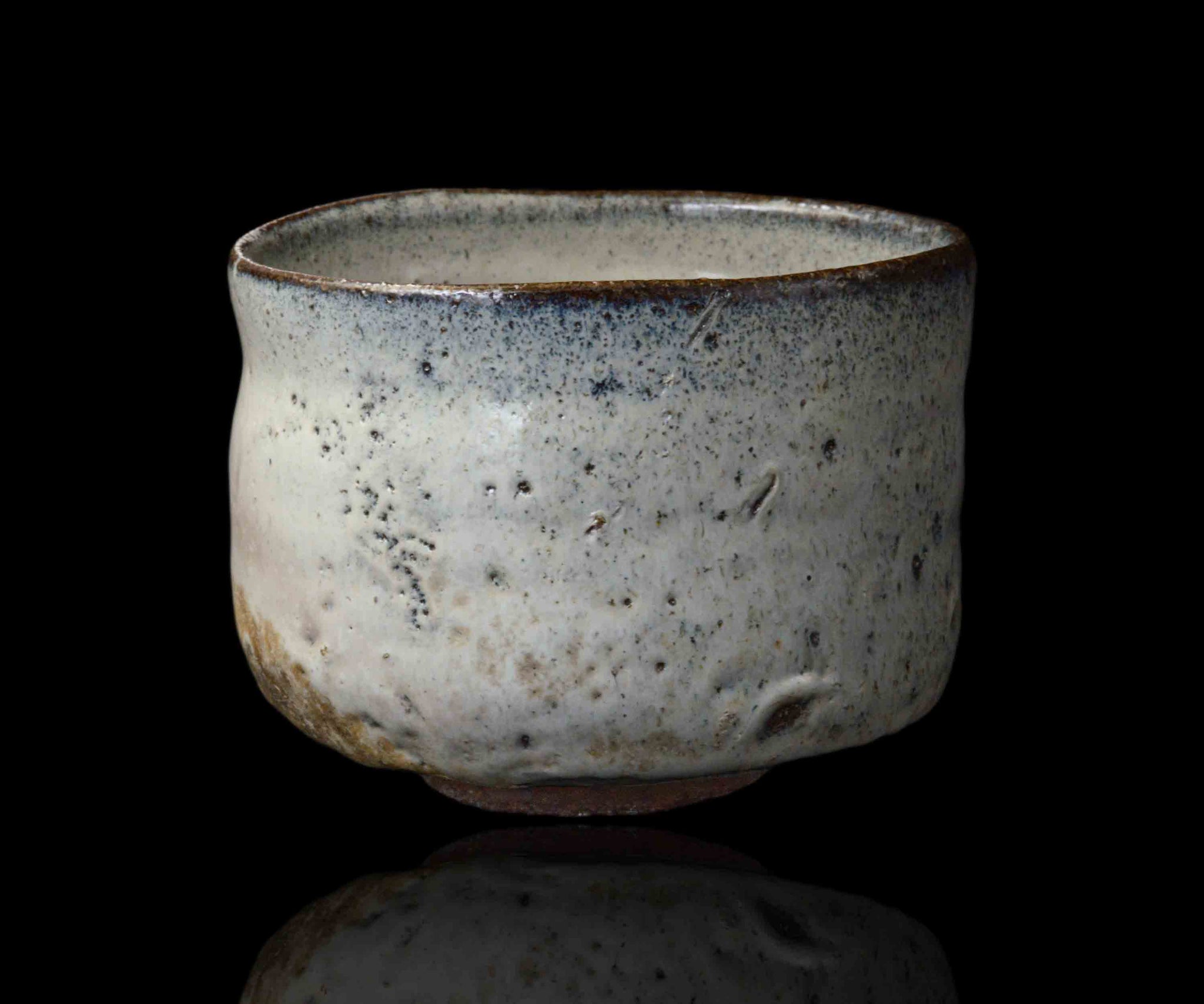 茶道具茶碗 斑唐津 藤の木土平 茶道具茶碗 斑唐津 藤の木土平